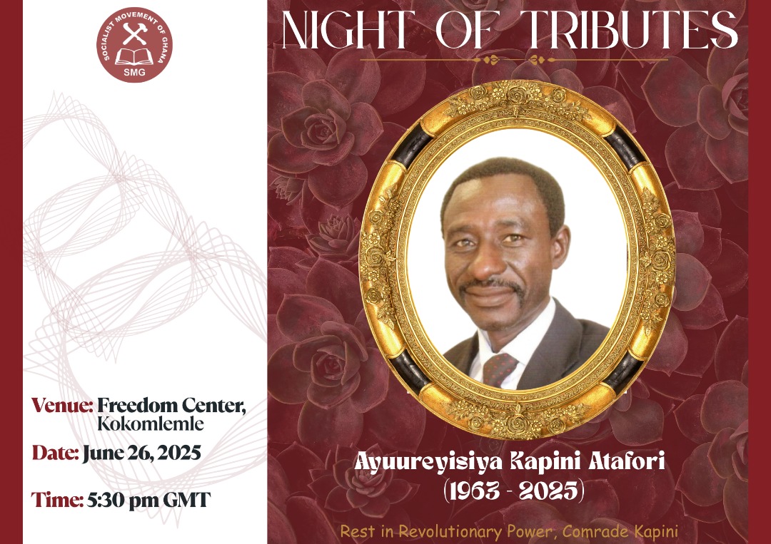 All Is Set for a Revolutionary Night of Tribute to Comrade Kapini Atafori thumbnail