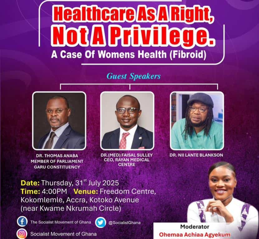 Healthcare Is Not for Sale: Public Forum on Health Justice to Be Held at the Freedom Centre thumbnail